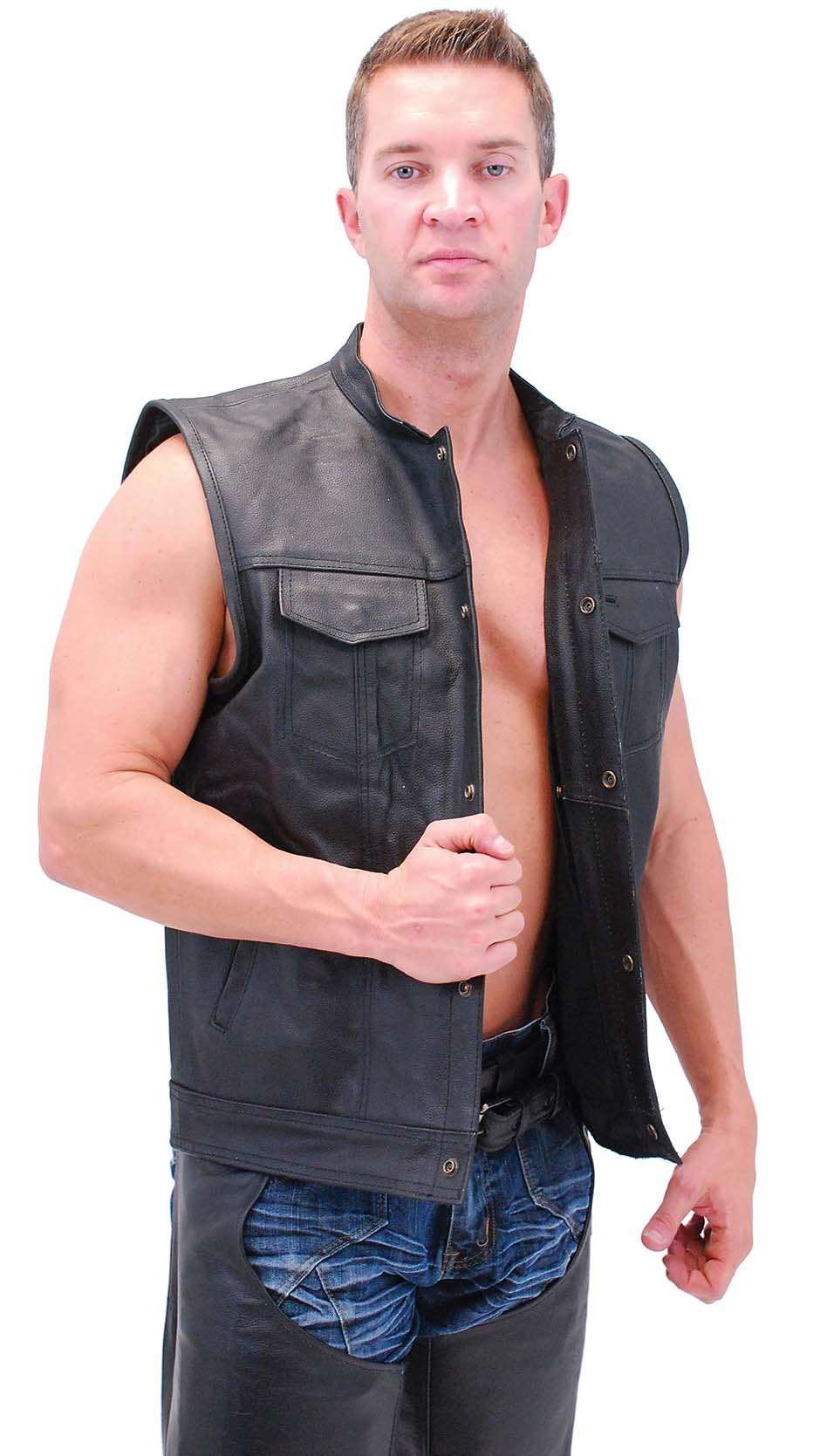 Men's Concealed Pocket Club Vest w/1 Piece Back #VM320GK - Image 3