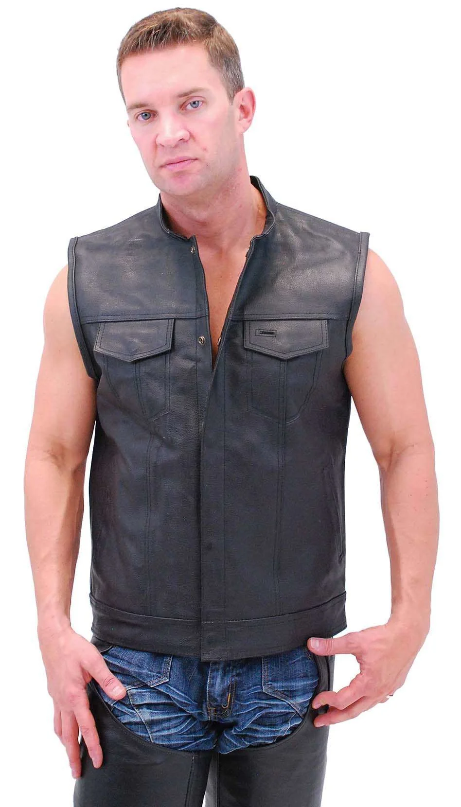 Men's Concealed Pocket Club Vest w/1 Piece Back #VM320GK - Image 4